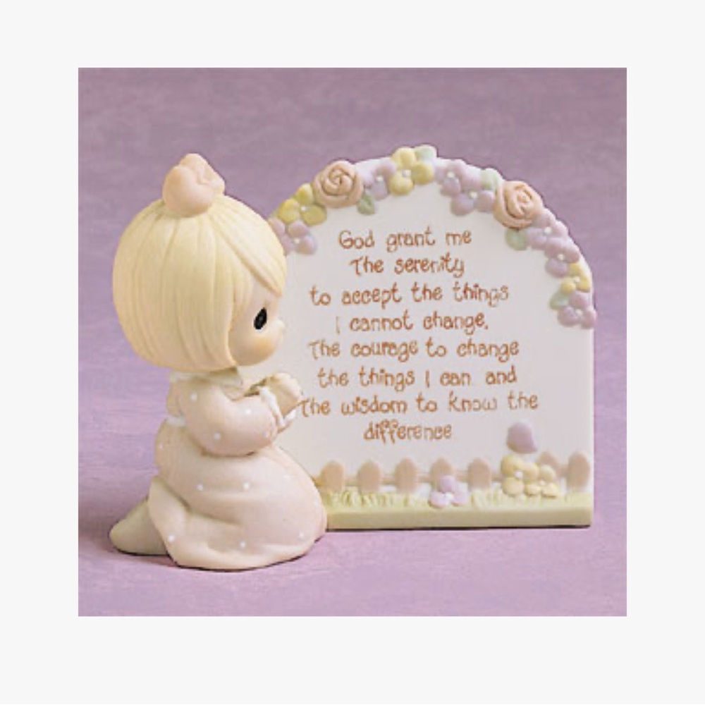 Precious Moments Inspirational Figurine “Serenity Prayer Girl” 1993